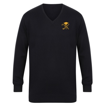 Pedagogues Golf - 12 GAUGE V-NECK JUMPER - Navy - Men's Fit