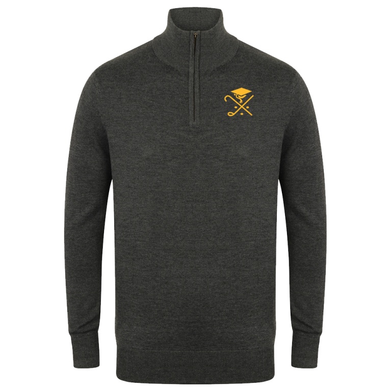 Pedagogues Golf - 1/4 ZIP JUMPER - Grey - Men's Fit