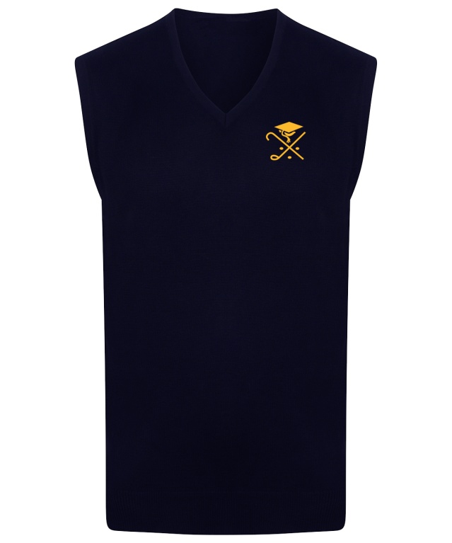 Pedagogues Golf - SLEEVELESS V-NECK JUMPER - Navy - Men's Fit