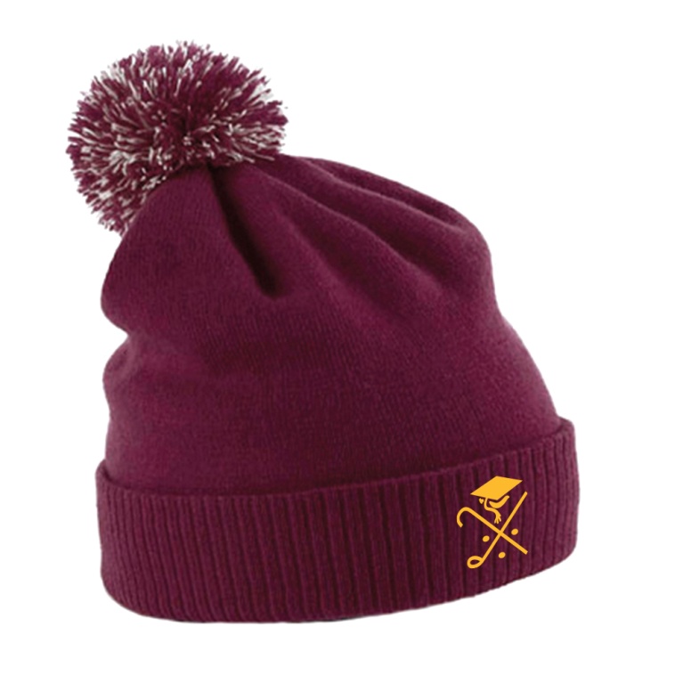 Pedagogues Golf - Snowstar Beanie - Maroon/White