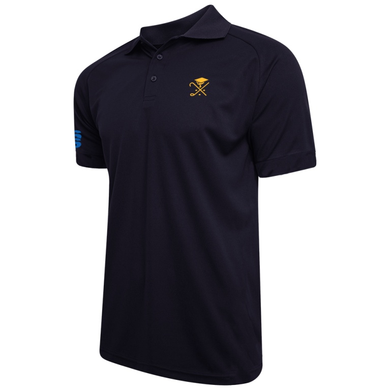PEDAGOGUES GOLF SOCIETY Dual Solid Colour Polo : Navy