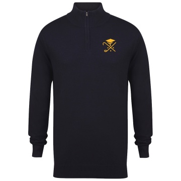 Pedagogues Golf - 1/4 ZIP JUMPER - Navy - Men's Fit