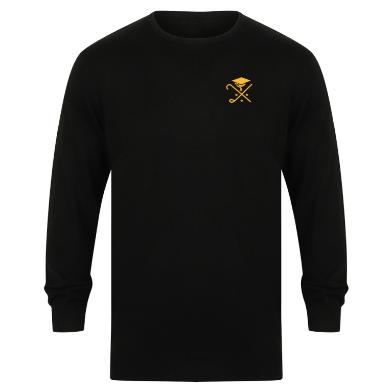 Pedagogues Golf - CREW NECK JUMPER - Black - Men's Fit