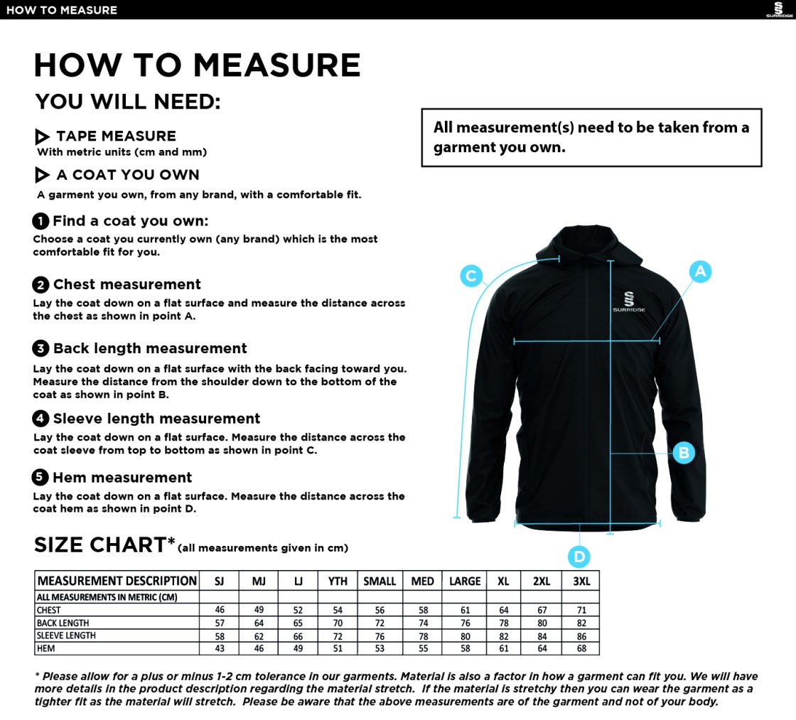 Pedagogues Golf -  Dual Elite 1/4 Zip Hoody / Rain Jacket - Navy - Unisex - Size Guide