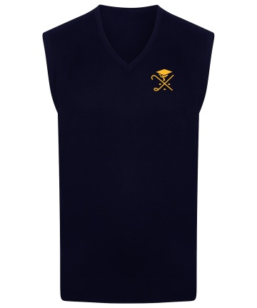 Pedagogues Golf - SLEEVELESS V-NECK JUMPER - Navy - Men's Fit