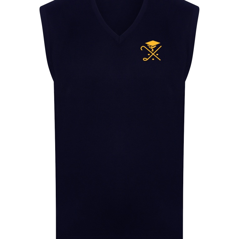 Pedagogues Golf - SLEEVELESS V-NECK JUMPER - Navy - Men's Fit