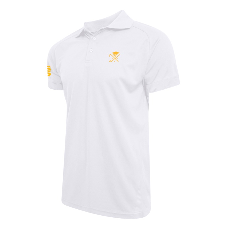 Pedagogues Golf - Dual Solid Colour Polo - White - Men's Fit