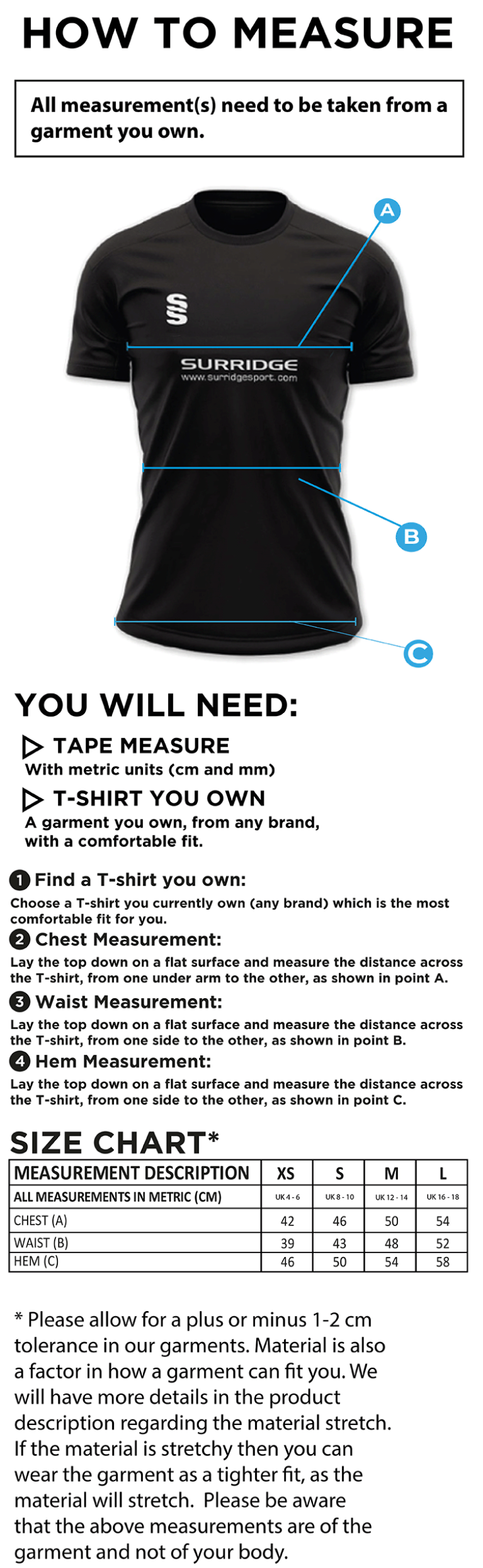 Pedagogues Golf - Dual Solid Colour Polo - White - Women's Fit - Size Guide